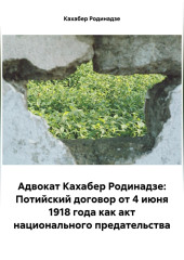 Адвокат Кахабер Родинадзе: Потийский договор от 4 июня 1918 года как акт национального предательства